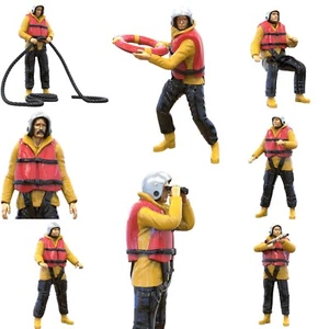 Seenotretter Figuren Set 1:20 (9,2cm) unbemalt, 1/20 Diorama (8 Figuren) - Bild 1 von 20