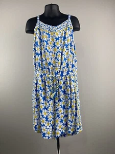 Boden Kids Girls Summer Floral Crochet Trim Drawstring Waist Romper Size 11-12Y - Picture 1 of 6