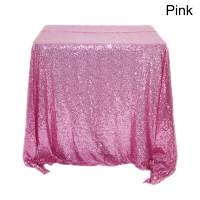Rectangle Sequin Glitter Tablecloth Sparkly Table Cloth Cover Wedding Party - Image 1 of 4