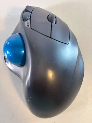 Logitech Logi M570 Wireless Trackball Mouse & Paired Receiver Blue Ball - Image 1 of 4