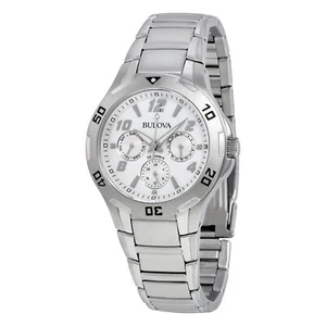 Bulova Marine Star Multifunktion silbernes Zifferblatt Herrenuhr - Bild 1 von 6
