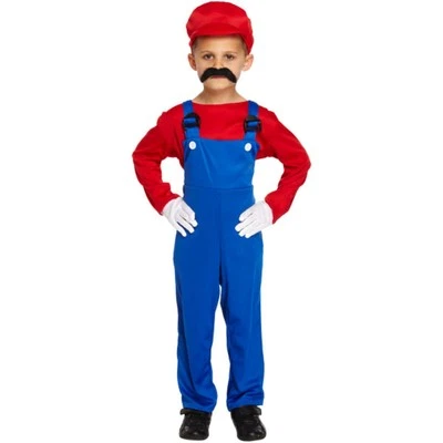 Henbrandt Super Mario Style Child Fancy Dress Costume - Image 1 of 2