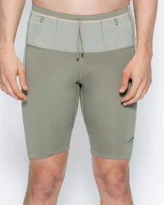 Nike Mens DRI-FIT ADV Trail Run Lava Loop Half Tight Green/Light Army Size: S - Picture 1 of 6