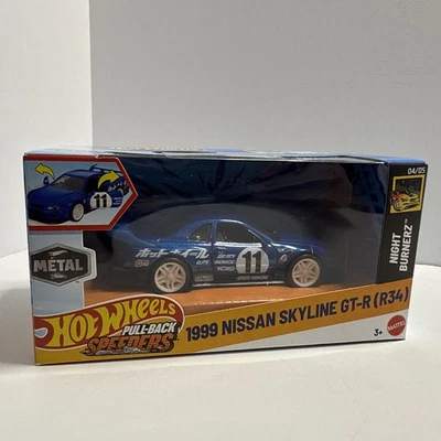 Hot Wheels 2025 Pull-Back Speeders Nissan Skyline GT-R R34 Pullback ¡NUEVA PERSECUCIÓN!! Foto 1 de 4