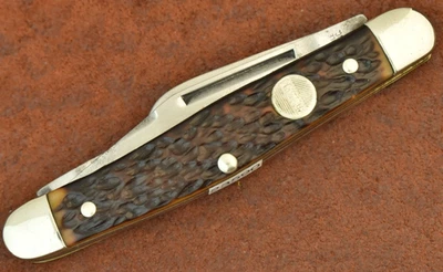 VINTAGE JOHN PRIMBLE BELKNAP LOUISVILLE KY USA DELRIN STOCKMAN KNIFE NICE (23590 - Image 1 of 4