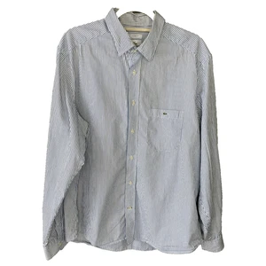 Camisa Lacoste Para Hombre Talla 44 Manga Larga Rayas Abotonada Oficina Trabajo MANCHA* - Imagen 1 de 17