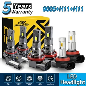 For Honda CR-V CRV Sport Utility 2015-2019 LED Headlight Fog Light Bulbs 18000LM - Picture 1 of 17