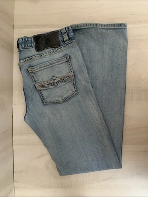 Rock and Roll Denim Jeans Mens 36X36 Pistol Straight Regular Straight Leg. - Image 1 of 4