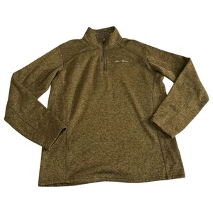 Eddie Bauer Green Quarter Zip Pullover Men’s Large  - Picture 1 of 10