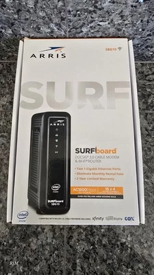ARRIS Surfboard SBG10 DOCSIS 3.0 Cable Modem & Wi-Fi Router - Image 1 of 4
