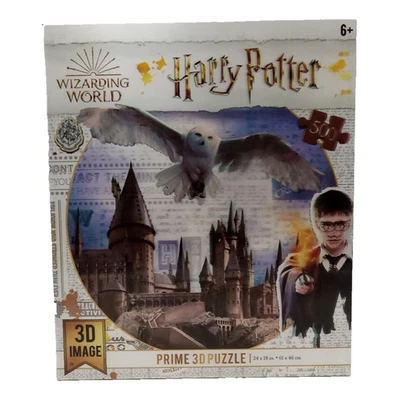 Rompecabezas de imagen 3D Harry Potter Wizarding World Prime 500 piezas Castillo de Hogwarts Nuevo Foto 1 de 4