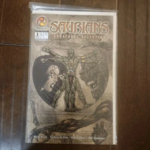 Saurians #1 Unnatural Selection CrossGen Mark Waid Dino fumetto fantascientifico - Foto 1 di 3
