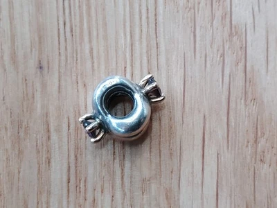 CHARME DE NÓ DE AMOR GENUÍNO PANDORA PRATA E 14K COM PEDRAS DE AMETISTA S925 ALE - Imagem 1 de 4