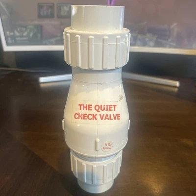 Zoeller "Quiet Check" Valve: PVC Solvent Weld with Union Check Valve 1-1/2" - Image 1 of 4