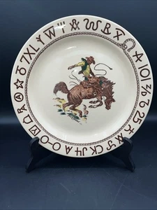 Vintage Wallace Westward Ho Rodeo Muster 10 1/2 Speiseteller Till Goodman - Bild 1 von 5