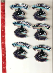 6 pegatinas logo VANCOUVER CANUCKS NHL Hockey - Imagen 1 de 2