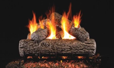 New Real Fyre Golden Oak 18" Vented Gas Log Fireplace - Image 1 of 2