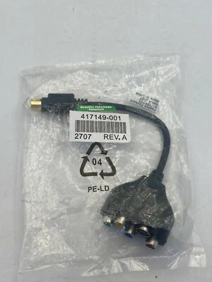 HEWLETT PACKARD 417149-001 REVISION A S-VIDEO TO RGB CABLE NIB - Image 1 of 4