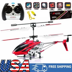 3.5CH Mini Syma S107G RC Helicopter Metal Remote Control Helicopter Kid Gift Red - Picture 1 of 13