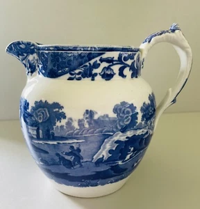 SPODE Blue Italian/Spode's Italian 32 OZ MILK JUG (Height: 5 inches) - Picture 1 of 8