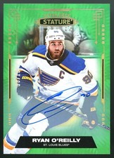 2022/23 Upper Deck Stature Green Stature Update Auto Ryan O'Reilly /10 (JE63)