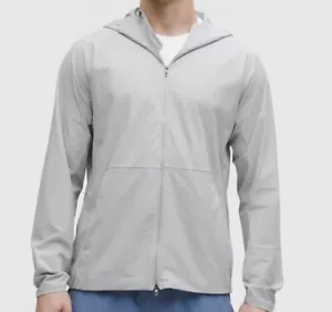 Lululemon Pace Breaker Light Running Jacket Zip Silver Dop Men Size XXL New - Picture 1 of 6