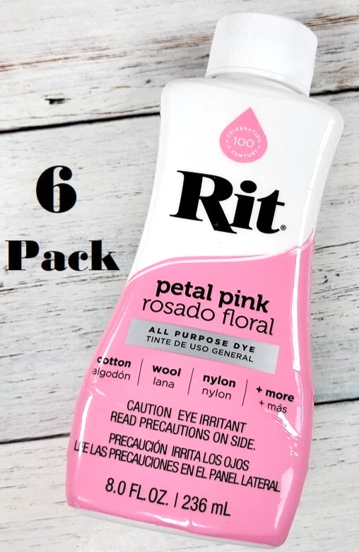 3 Pack - Rit Dye Liquid-Petal Pink - 8-7