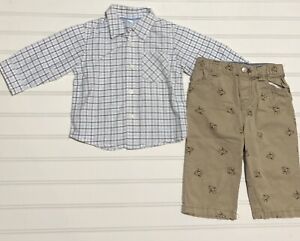 The Children’s Place Dress Shirt and Oshkosh Pants Bundle size 6-9 Months