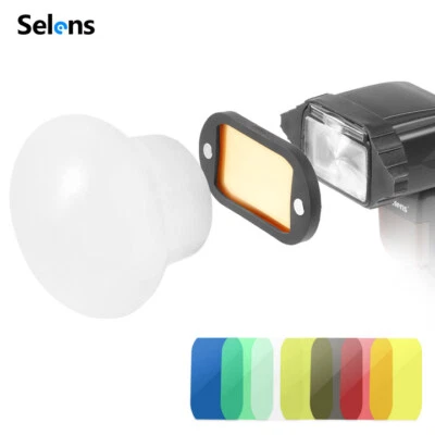 Selens Magnetic Silicone Flash Diffuser Bounce Sphere Filter Gel Speedlite - Image 1 of 4