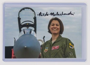 Nicole Malachowski signiertes 4x6 Foto - 1. weibliche Thunderbird Pilotin US Air Force - Bild 1 von 2