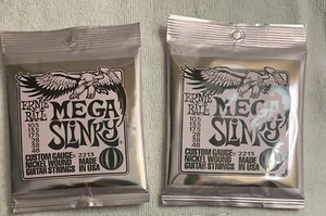 lot of 2 sets Ernie Ball Mega Slinky 2213 Nickel Electric Guitar Strings 10.5-48 - Picture 1 of 2