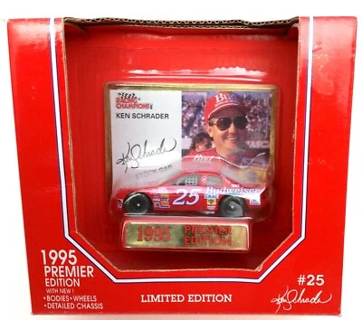 Ken Schrader 1995 #25 Budweiser NASCAR Racing Champions 1:64 Diecast - Image 1 of 4