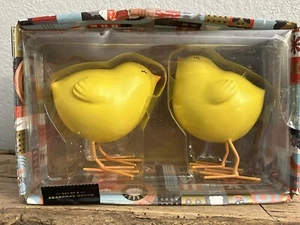 F.A.O. Schwartz Set of 2 Seasonal Decor Chicks Spring Easter Chickens (bad box) - Picture 1 of 14