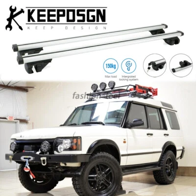 For Land Rover Discovery 89-04 Roof Racks Cross Bars Rails Luggage Cargo Carrier Foto 1 de 4