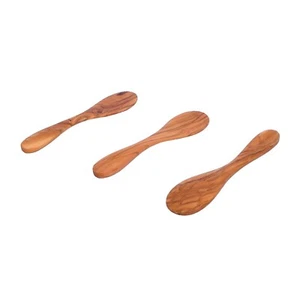 3 cucharas de aguacate de madera de oliva 7,09 pulgadas - juego de 3 cucharas de aguacate de madera hechas a mano - Imagen 1 de 5
