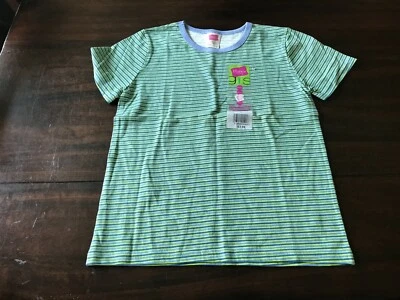 Camiseta Hanes verde y azul talla grande para niña Foto 1 de 3