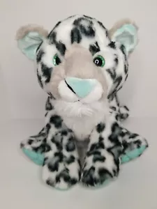 Peluche Destination Nation leopardo delle nevi 10" piedi/orecchie/naso blu - Foto 1 di 9