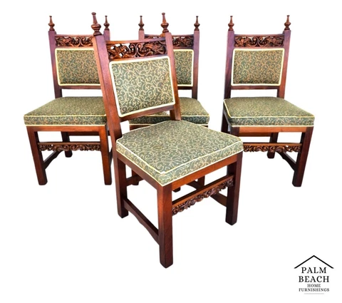 Italian Dining Chairs Tuscan Revival Antique Cover