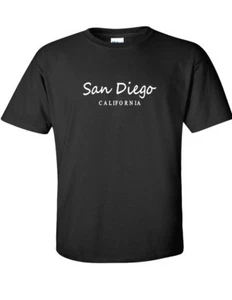 San Diego CALIFORNIA SOUTHERN CALI Sun Dog City in Motion Black T-shirt - Picture 1 of 3