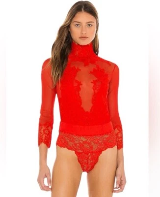 Body con lazo reversible We are HAH/Revolve Take HAH naranja sangre talla XL Foto 1 de 4