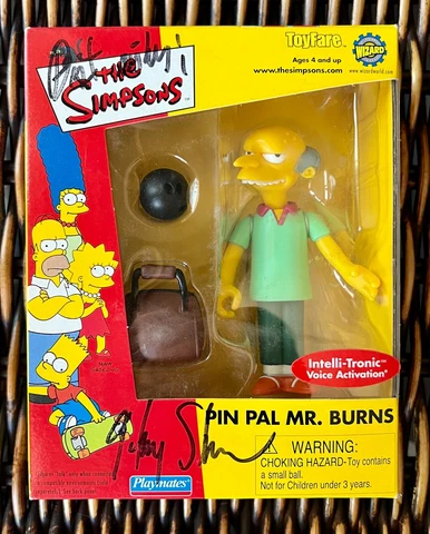 HARRY SHEARER auto signed PIN PAL MR. BURNS the simpsons WOS 2001 figure RARE !! Cover