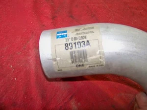 NELSON EXHAUST PARTS  # 89103A 3.5in OD ID Aluminized 90 deg Elbow - Bild 1 von 3