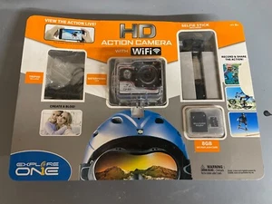 Explore One HD Action Camera w/ WiFi & Accessories included Waterproof Case - Picture 1 of 2