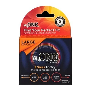 One My One Large Sampler Condoms - Premium Latex - 3 count - Picture 1 of 3
