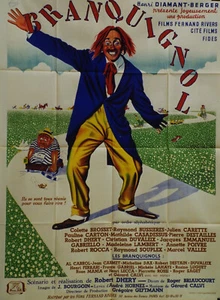 "BRANQUIGNOL" Original Plakat Fernand FRANÇOIS 1949 (Robert DHERY) 120x160cm - Bild 1 von 1