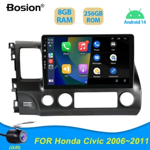 10.1'' Autoradio Für Honda Civic 06-11 Android 14 GPS NAVI BT 8+256G USB Carplay - Bild 1 von 12
