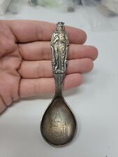 Vintage Silverplate Crusader Figural Souvenir Spoon