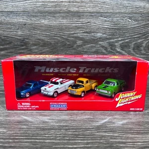 Johnny Lightning 4 Car Set 99 Dodge Ram 55 Chevy Cameo 48 Ford F1 77 Dodge D-150 - Picture 1 of 9