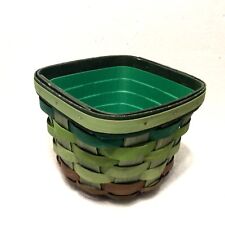 Longaberger St Patrick Make Your Own Luck Basket with Protector New 