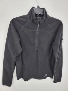 Eddie Bauer First Ascent Jacket Womens Medium Black Quarter Zip Pullover Outdoor - Picture 1 of 7